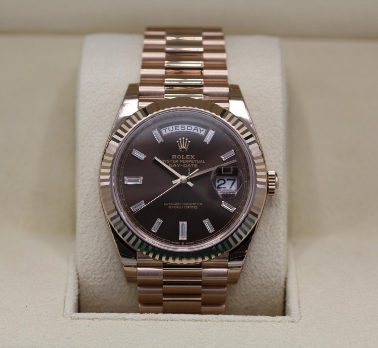 Rolex Day-date 40 Choco Baguette 2024