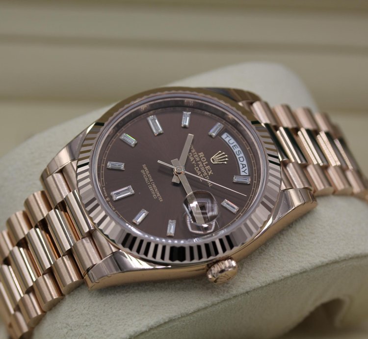 Rolex Day-date 40 Choco Baguette 2024