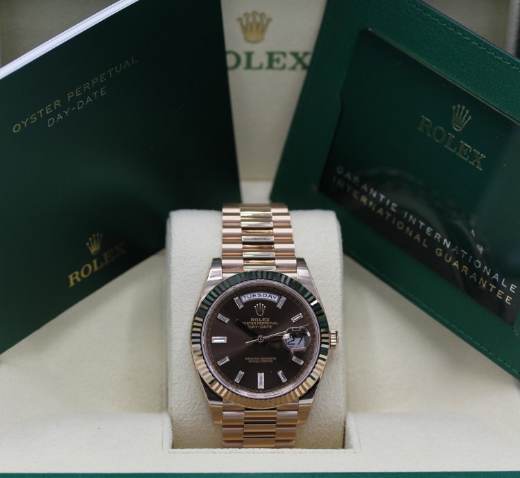 Rolex Day-date 40 Choco Baguette 2024