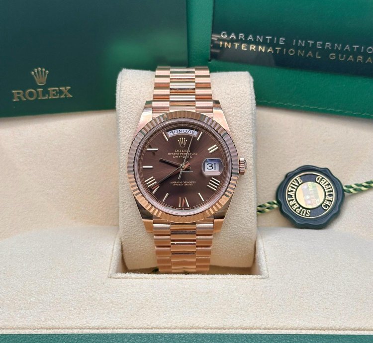 Rolex Day-date 40 Choco Roman