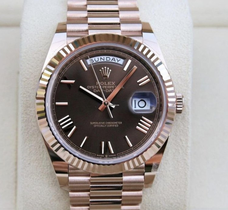 Rolex Day-date 40 Chocolate 2024 Neu Everose Full Set