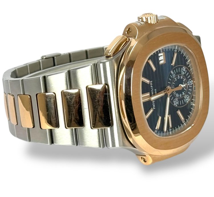 Patek Philippe Nautilus 5980 1a-001 - 2015 - Nautilus Chronograph - Box And Papers - Steel And Rose Gold