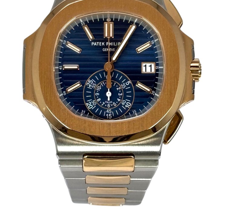 Patek Philippe Nautilus 5980 1a-001 - 2015 - Nautilus Chronograph - Box And Papers - Steel And Rose Gold