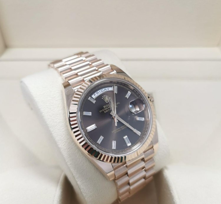 Rolex Day-date 40 Chocolate Baguette