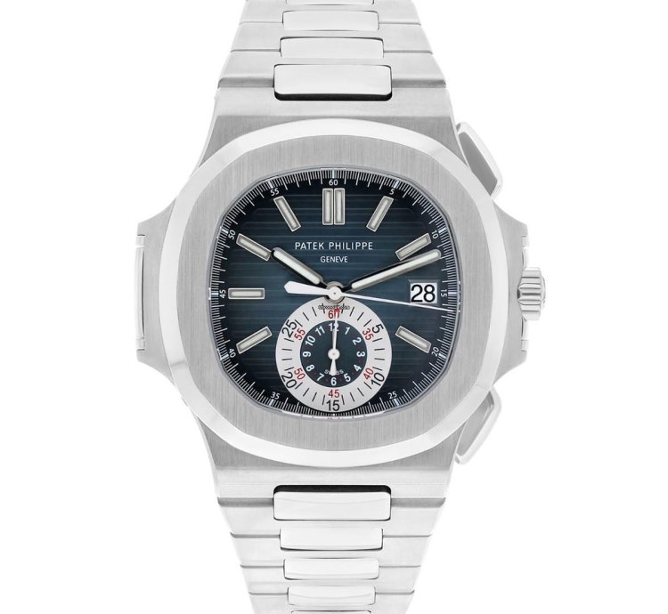 Patek Philippe Nautilus 5980 1a-001 Gradient Blue Dial Steel Bracelet Box Papers