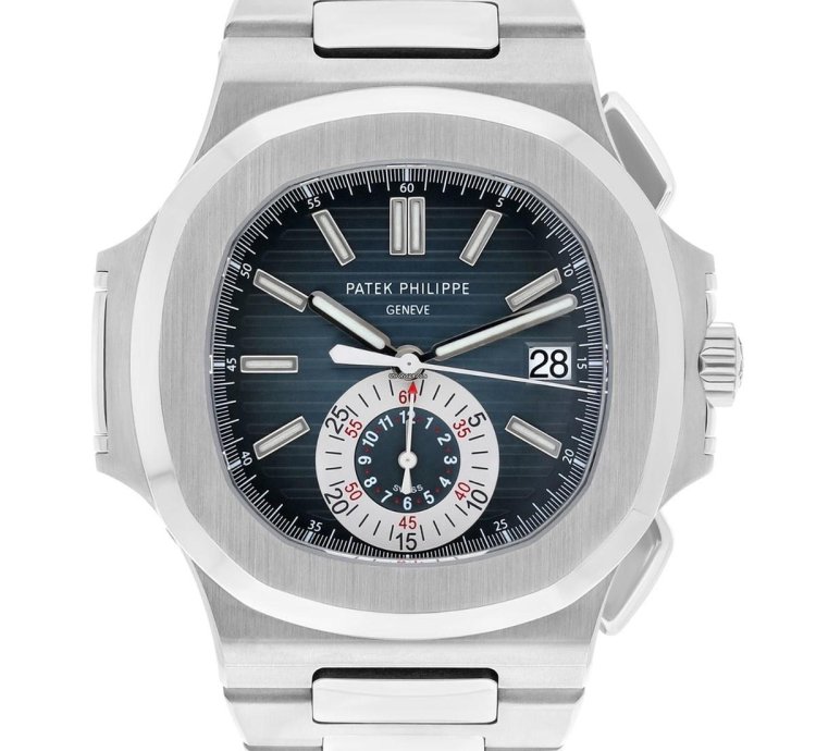 Patek Philippe Nautilus 5980 1a-001 Gradient Blue Dial Steel Bracelet Box Papers