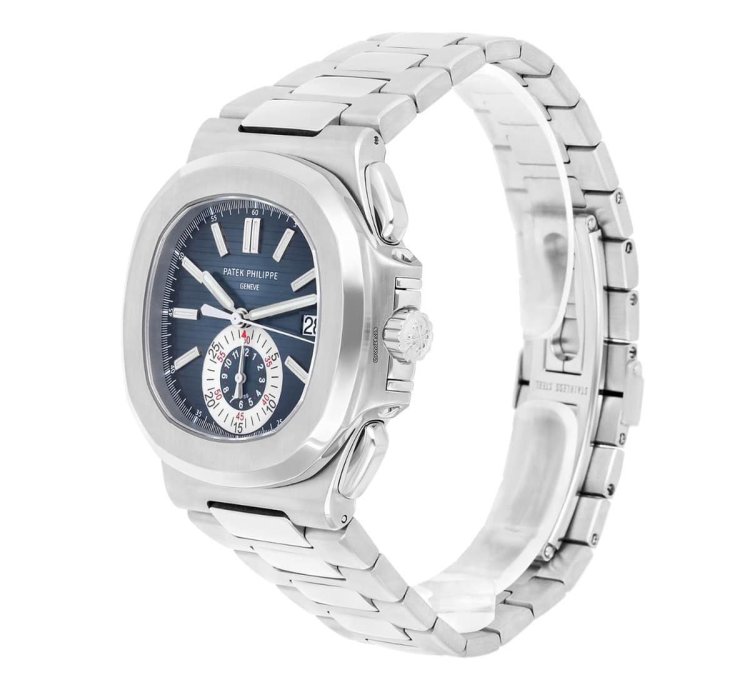 Patek Philippe Nautilus 5980 1a-001 Gradient Blue Dial Steel Bracelet Box Papers