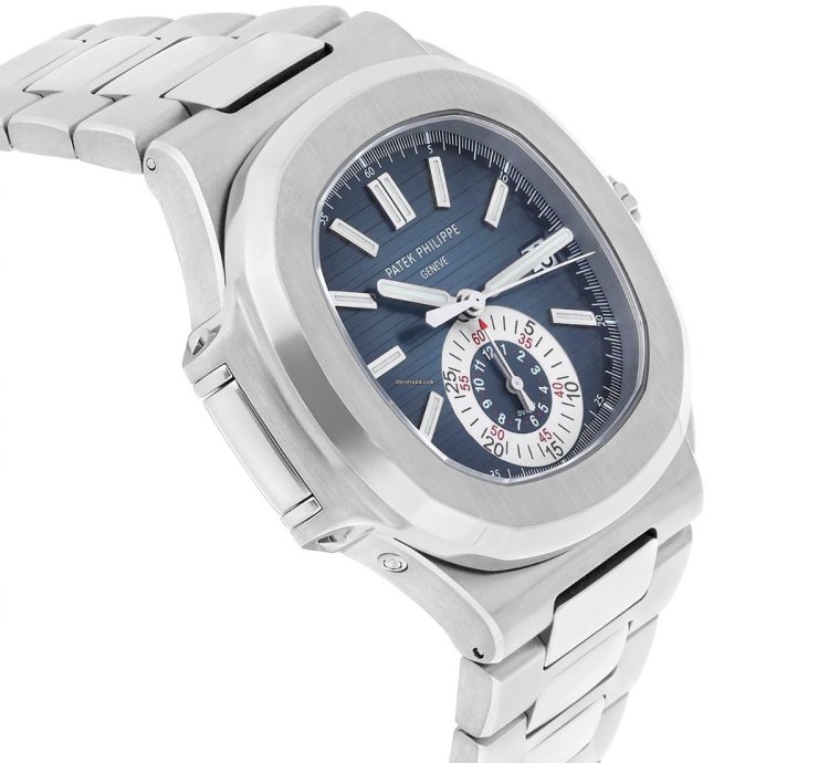Patek Philippe Nautilus 5980 1a-001 Gradient Blue Dial Steel Bracelet Box Papers