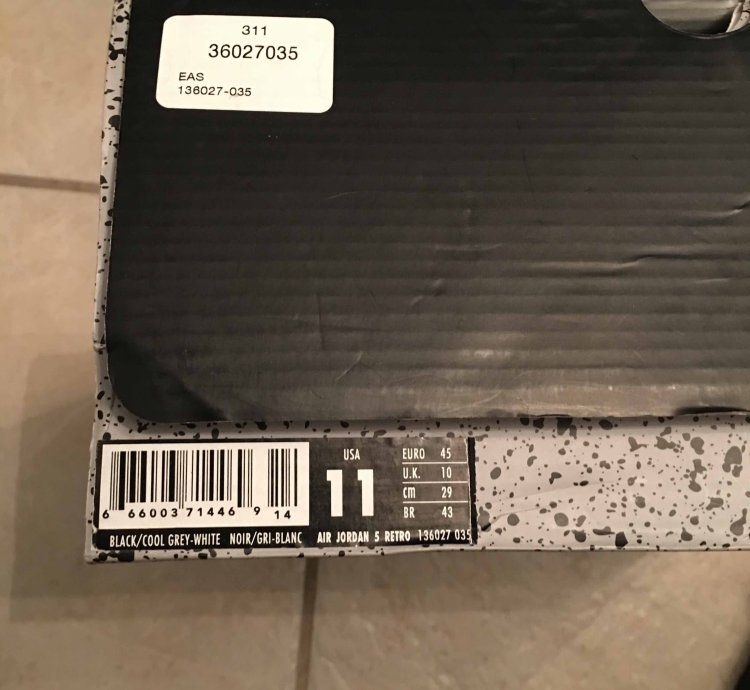 Air Jordan 5 Retro Oreo 2013