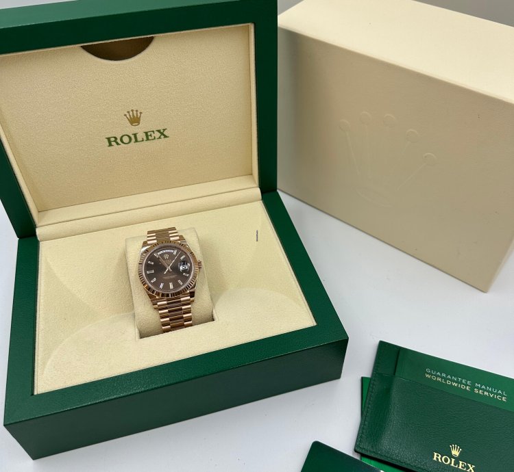 Rolex Day-date 40 Chocolate Diamonds Dial
