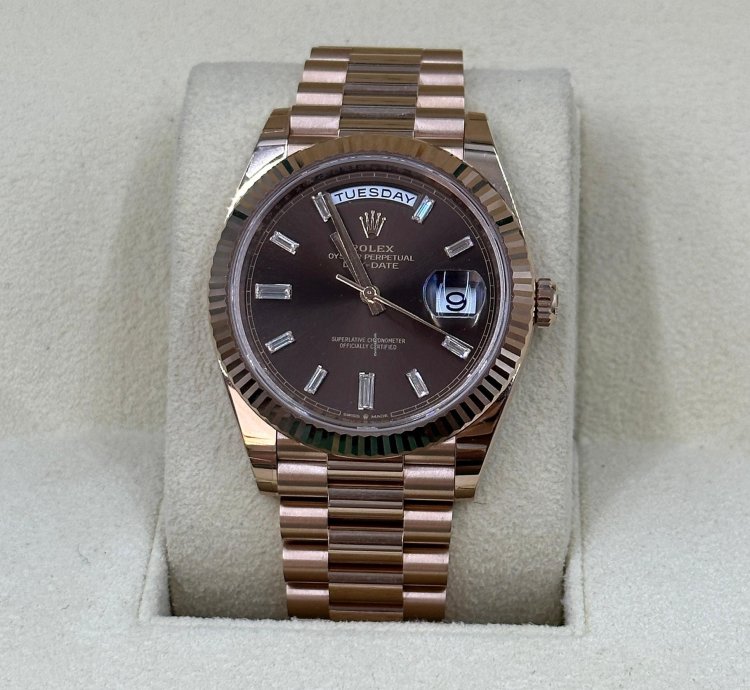 Rolex Day-date 40 Chocolate Diamonds Dial