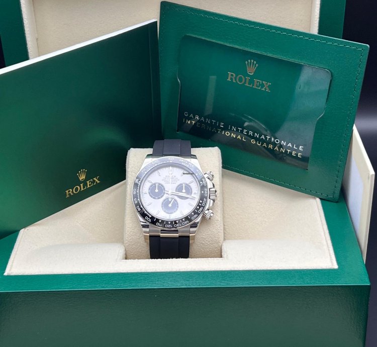 Rolex Daytona Cosmograph Daytona White Gold Oyster-flex Bracelet Ghost New Model