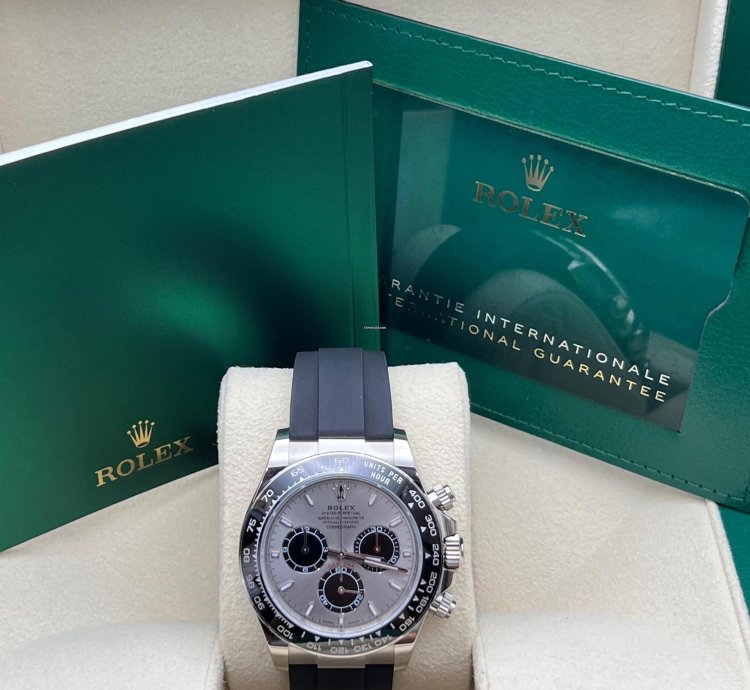 Rolex Daytona Cosmograph Daytona White Gold Oyster-flex Bracelet Ghost New Model