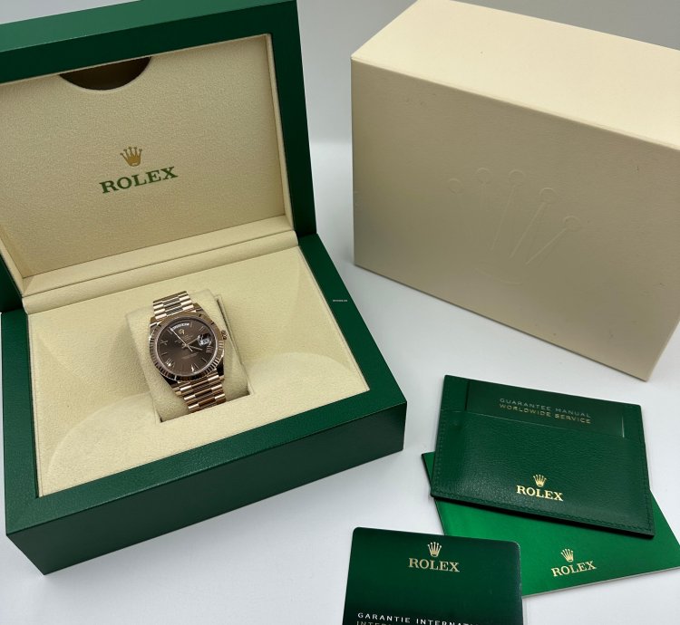 Rolex Day-date 40 Chocolate Roman Dial