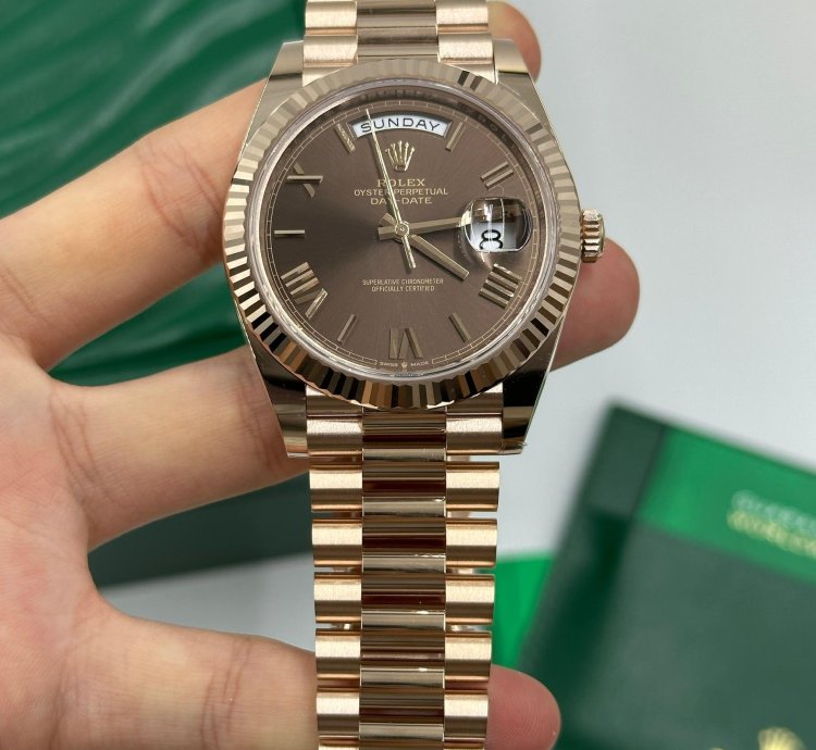Rolex Day-date 40 Chocolate Roman Dial