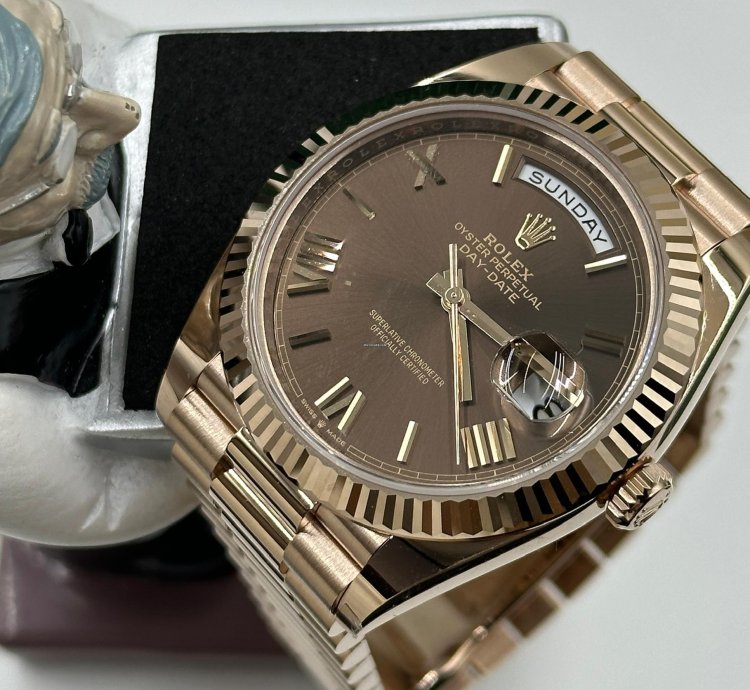 Rolex Day-date 40 Chocolate Roman Dial