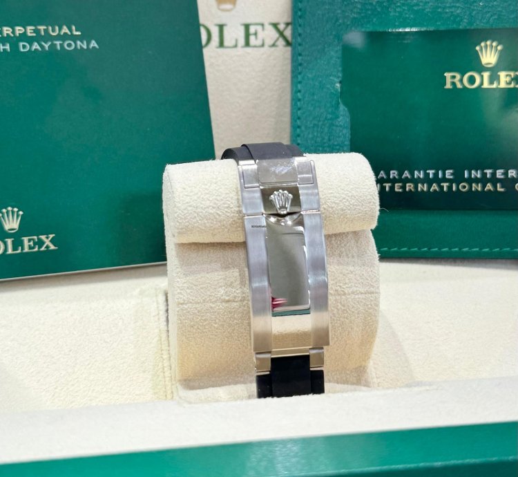 Rolex Daytona Cosmograph Daytona White Gold Silver Black Dial 2024