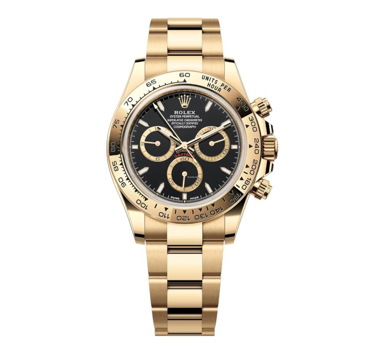 Rolex Daytona Cosmograph Daytona Yellow Gold Black Dial 126508 Unworn Full Set
