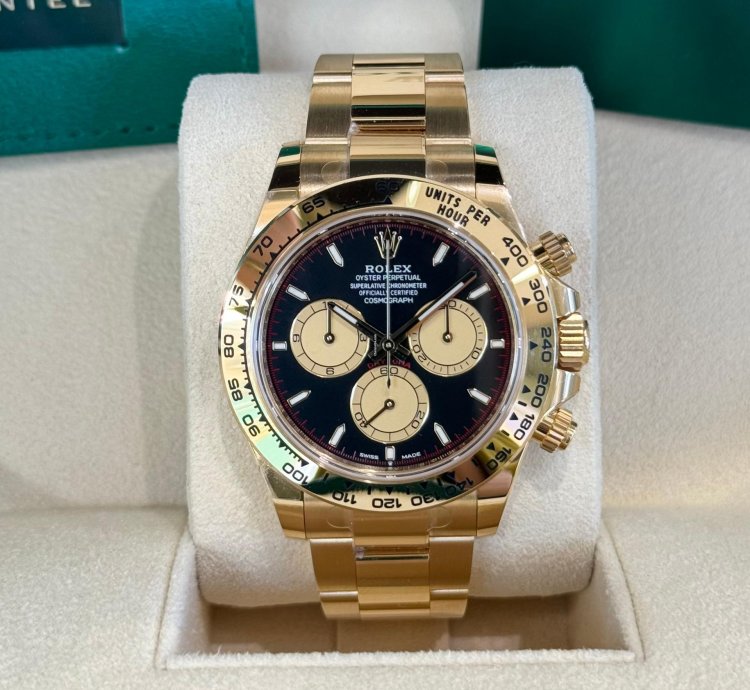 Rolex Daytona Cosmograph Daytona Yellow Gold Black Dial 2024