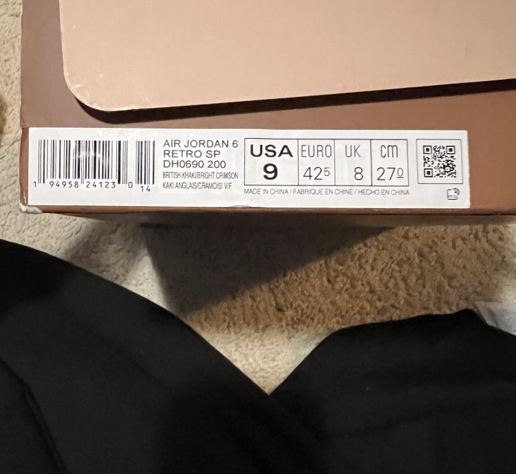 Air Jordan 6 Retro Travis Scott
