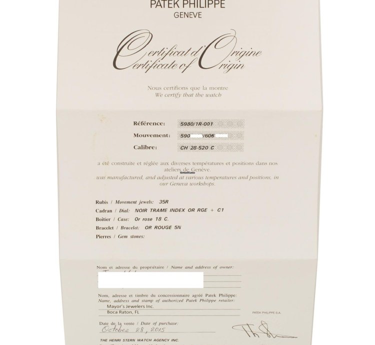Patek Philippe Nautilus 5980 1r