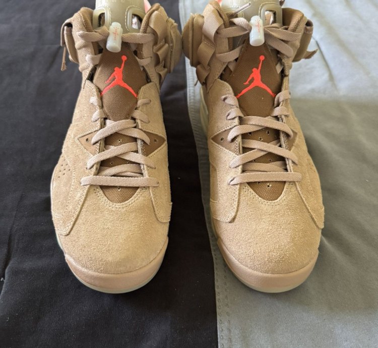 Air Jordan 6 Retro Travis Scott British Lhaki