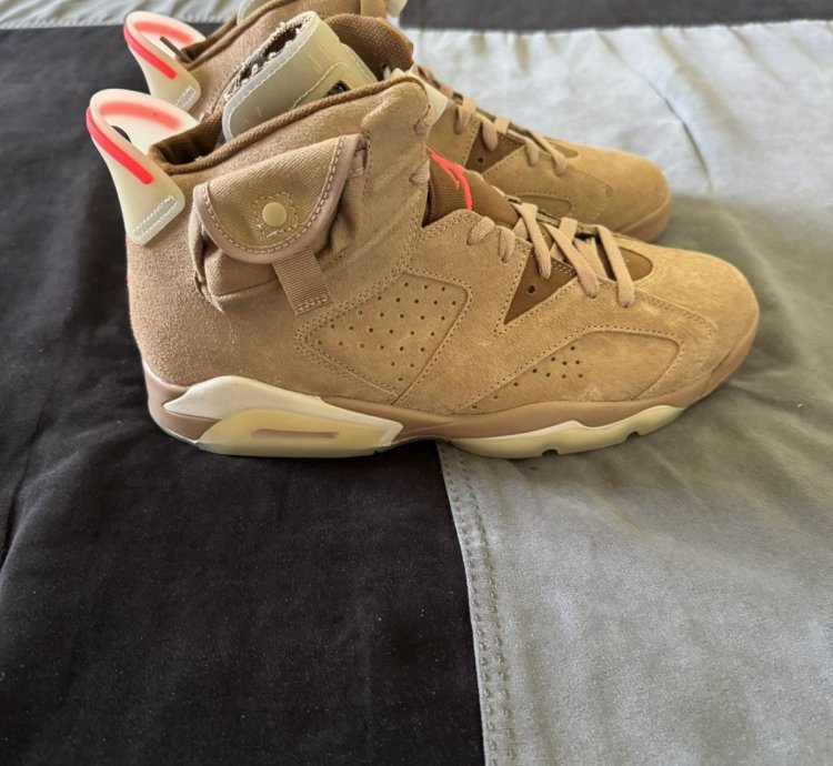 Air Jordan 6 Retro Travis Scott British Lhaki