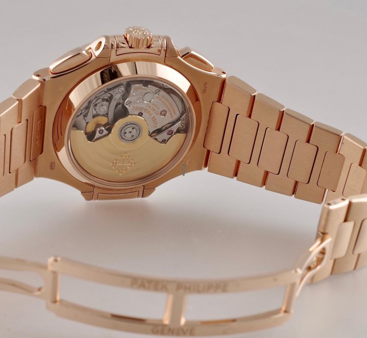 Patek Philippe Nautilus 5980 1r-001 18k Pink Gold Chronograph