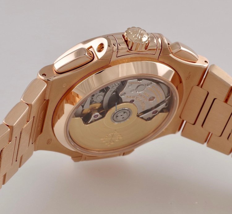 Patek Philippe Nautilus 5980 1r-001 18k Pink Gold Chronograph