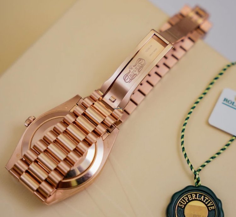 Rolex Day-date 40 Eisenkiesel - Set Complet 1er Propri Taire