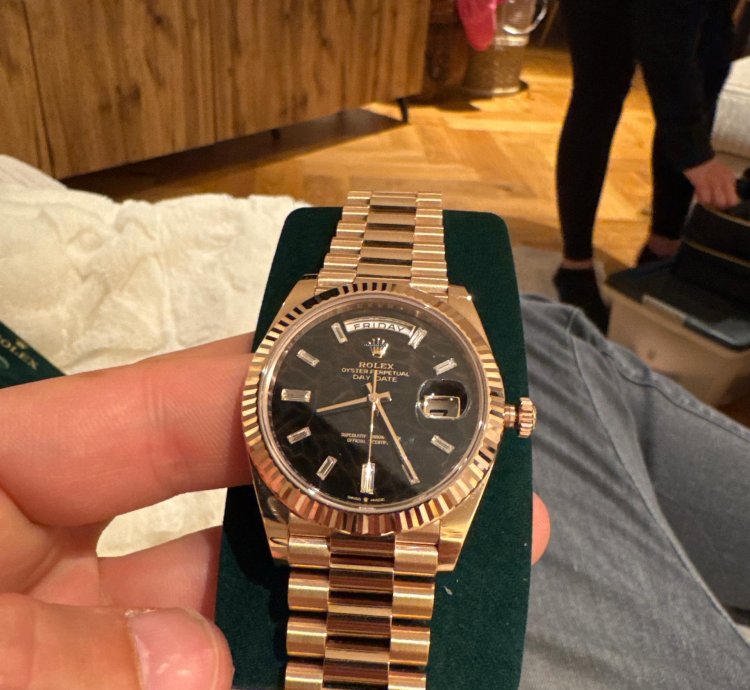 Rolex Day-date 40 Eisenkiesel - Set Complet 1er Propri Taire