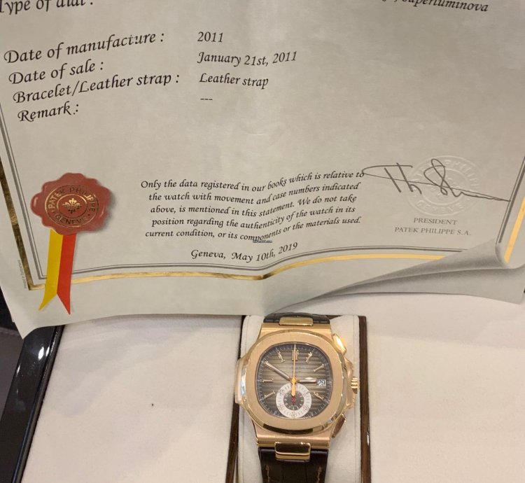 Patek Philippe Nautilus 5980 1r-001 Chocolate 2011 Extrait Archive