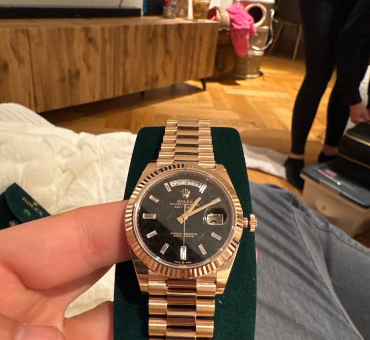 Rolex Day-date 40 Eisenkiesel - Set Complet 1er Propri Taire