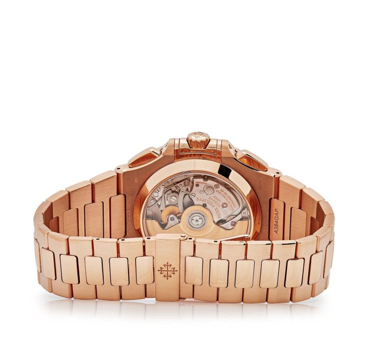 Patek Philippe Nautilus 5980 1r-001 Chronograph Date Rose Gold