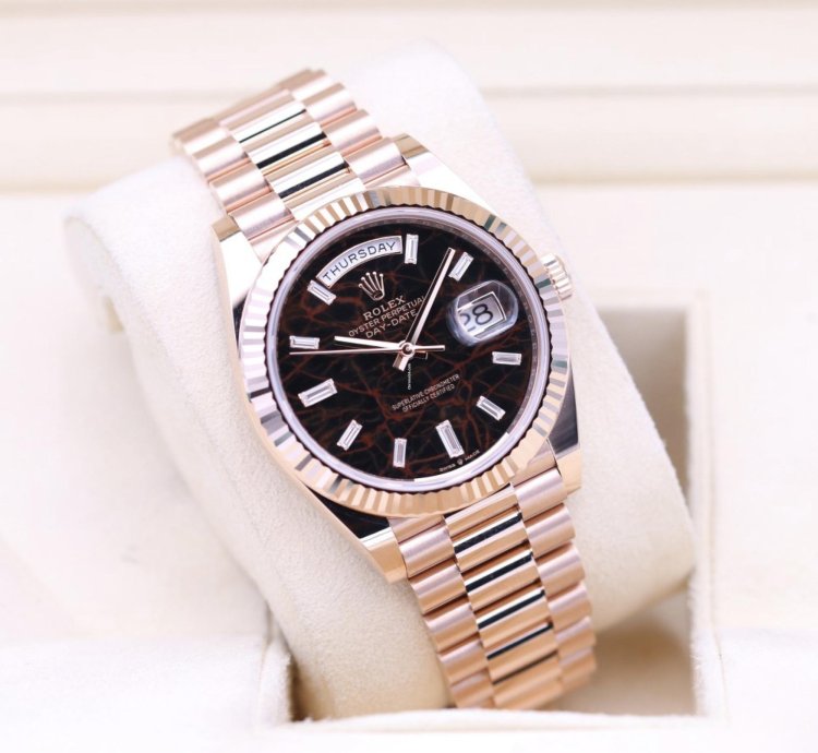 Rolex Day-date 40 Eisenkiesel 2024 Neu Everose Full Set On Stock Lagernd