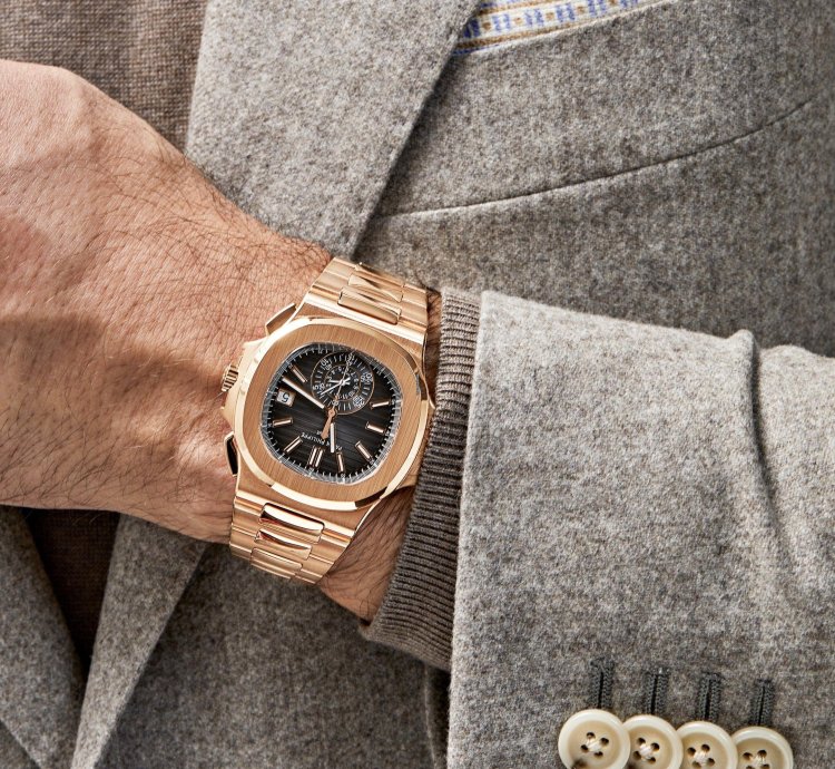 Patek Philippe Nautilus 5980 1r-001 Chronograph Date Rose Gold 2020