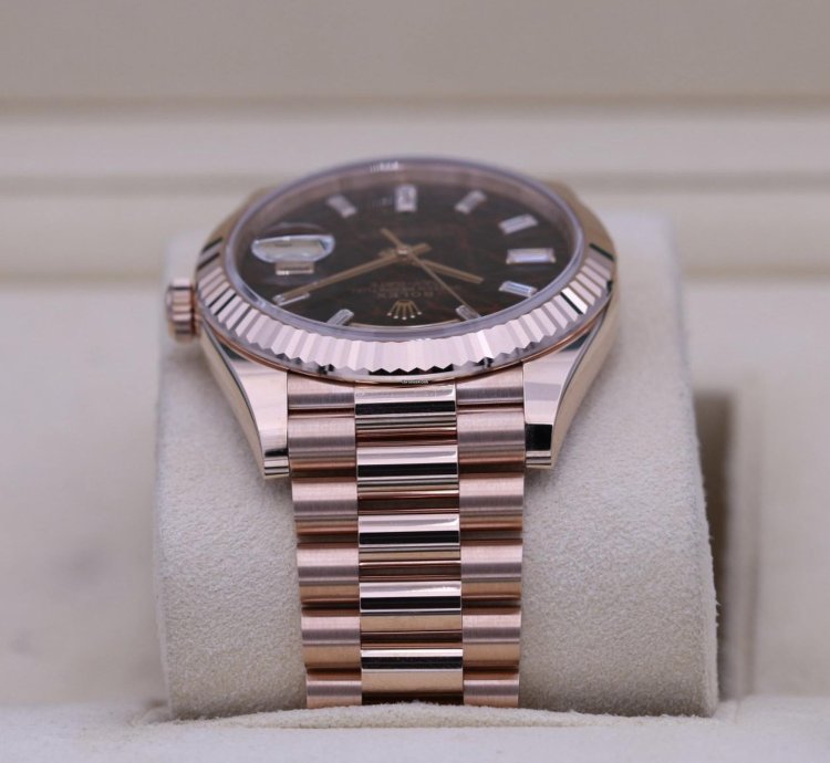 Rolex Day-date 40 Eisenkiesel 2024 Neu Everose Full Set On Stock Lagernd