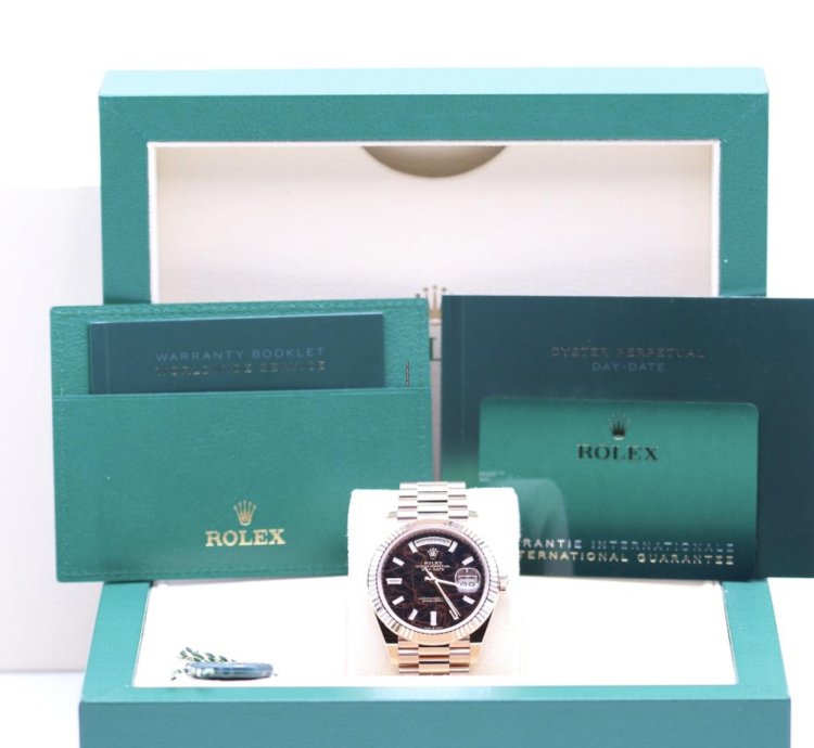 Rolex Day-date 40 Eisenkiesel 2024 Neu Everose Full Set On Stock Lagernd