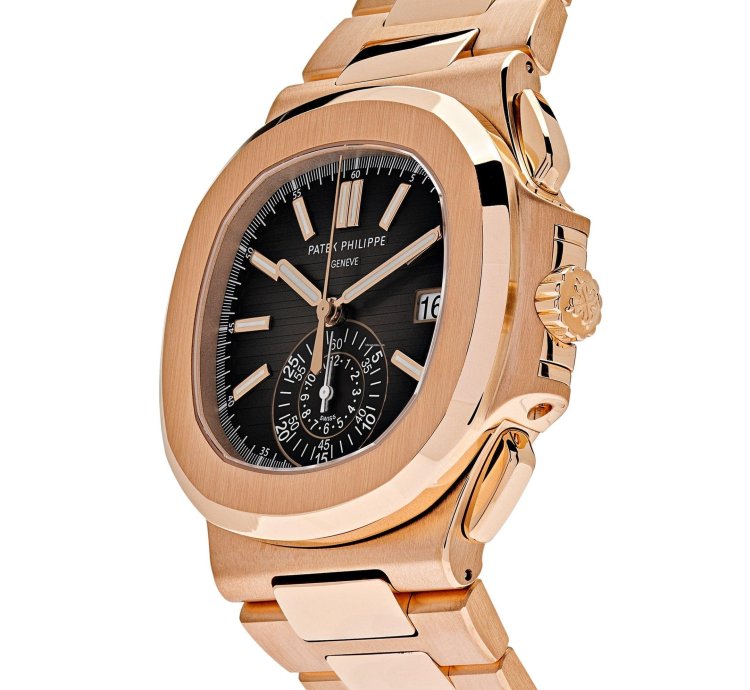 Patek Philippe Nautilus 5980 1r-001 Chronograph Date Rose Gold 2021