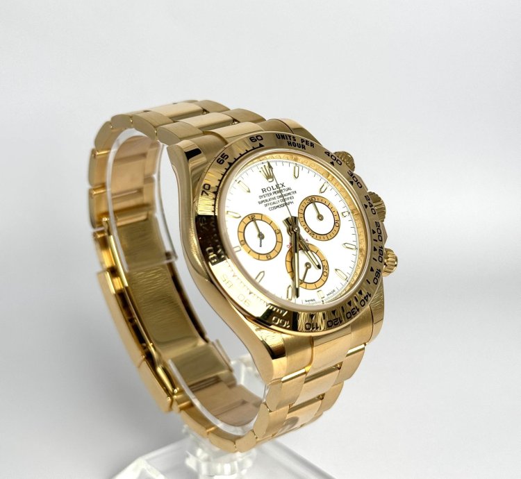 Rolex Daytona Cosmograph Daytona Yellow Gold White 2024 New