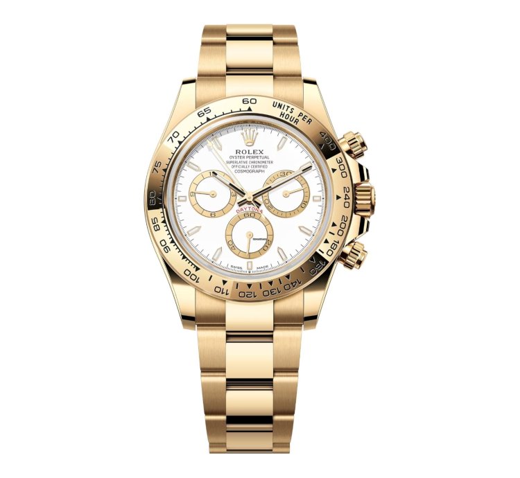 Rolex Daytona Cosmograph Daytona Yellow Gold White Dial 126508 Unworn Full Set