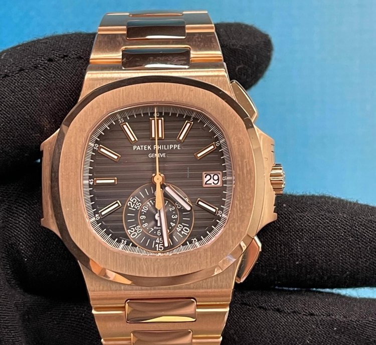 Patek Philippe Nautilus 5980 1r-001 Rose Gold Black Nautilus