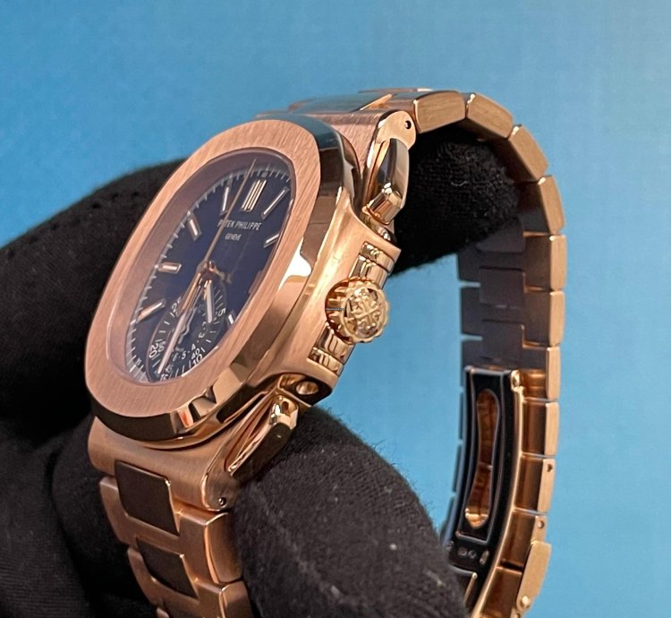 Patek Philippe Nautilus 5980 1r-001 Rose Gold Black Nautilus