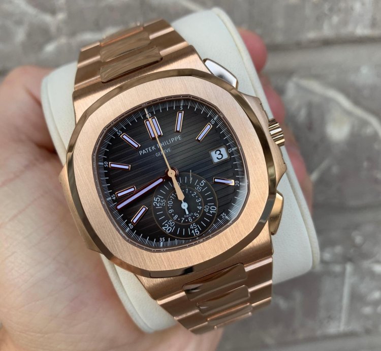 Patek Philippe Nautilus 5980 1r-001 Rose Gold Black Nautilus