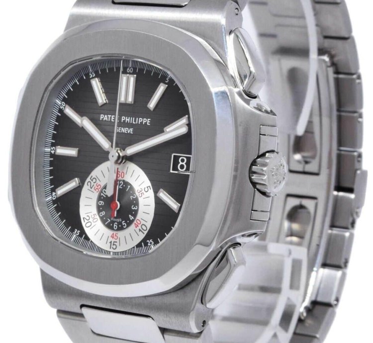 Patek Philippe Nautilus 5980 Chronograph Black Dial Watch Archive 11 5980 1a