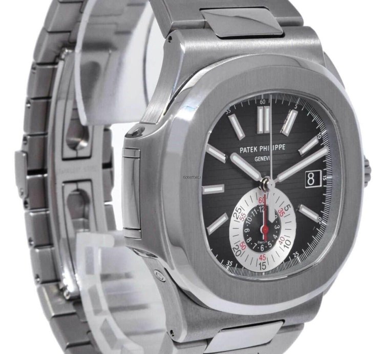 Patek Philippe Nautilus 5980 Chronograph Black Dial Watch Archive 11 5980 1a