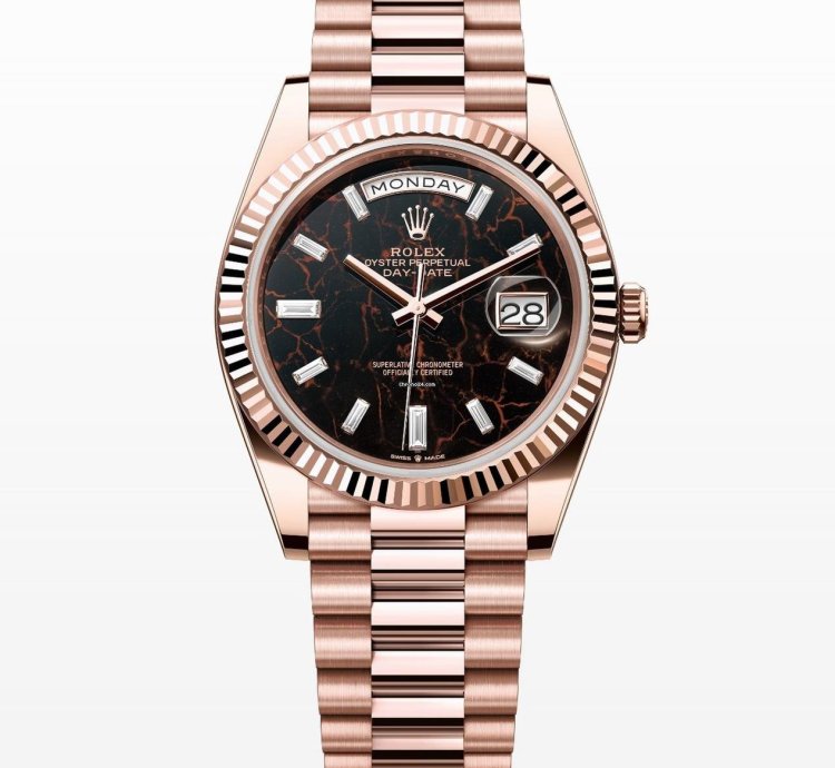 Rolex Day-date 40 Eisenkiesel Diamond Dial Unworn