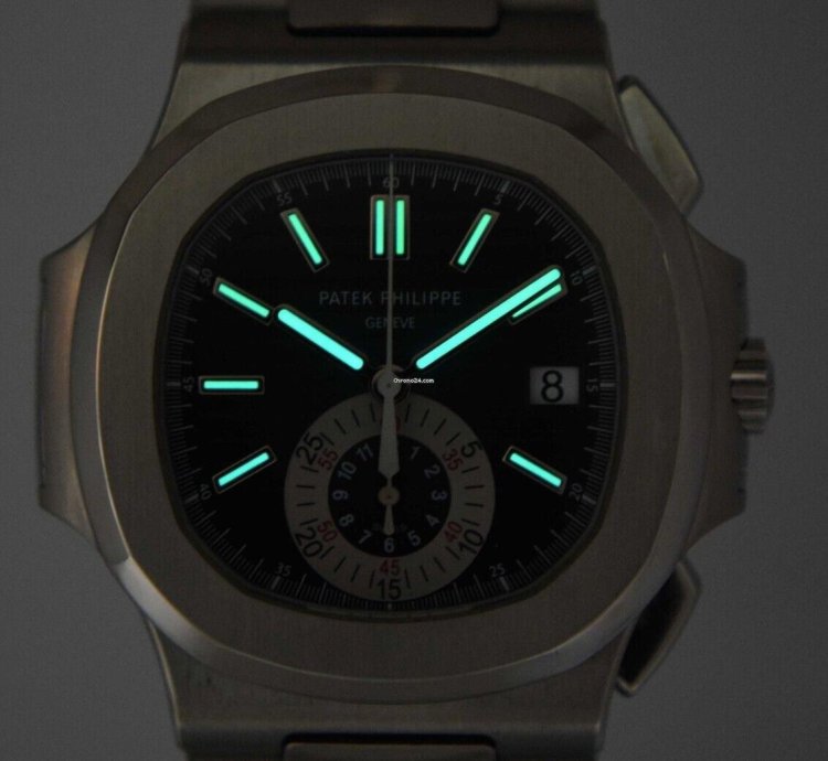 Patek Philippe Nautilus 5980 Chronograph Steel Blue Dial Watch 13 5980 1a