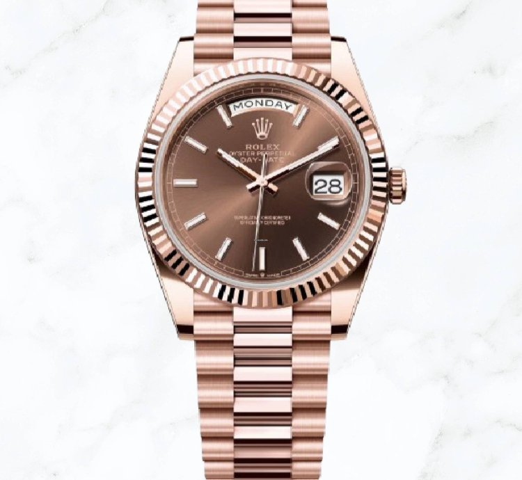 Rolex Day-date 40 Everose Gold Chocolate Dial 228235 new Unworn