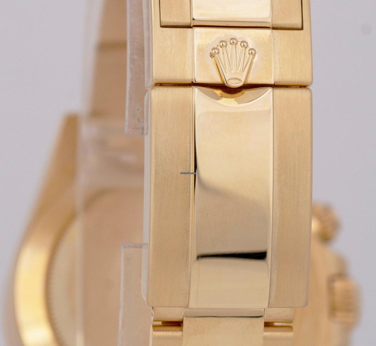 Rolex Daytona Cosmograph New Buckle Gold Papers 40mm White Watch 116528 Box